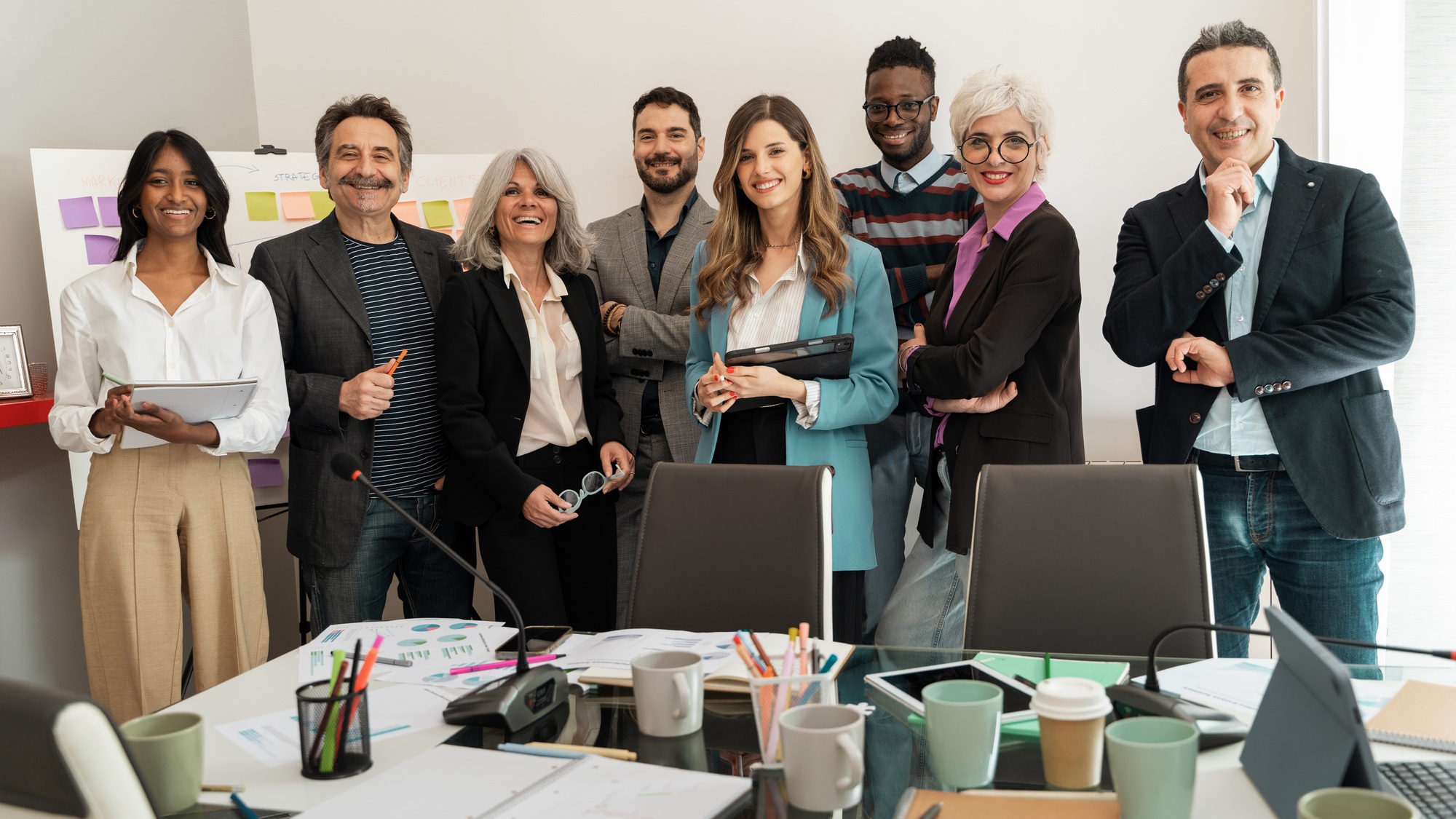 Multicultural Corporate Team in Meeting